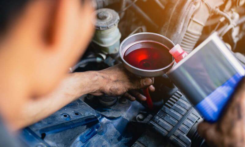 Automatic transmission fluid refill